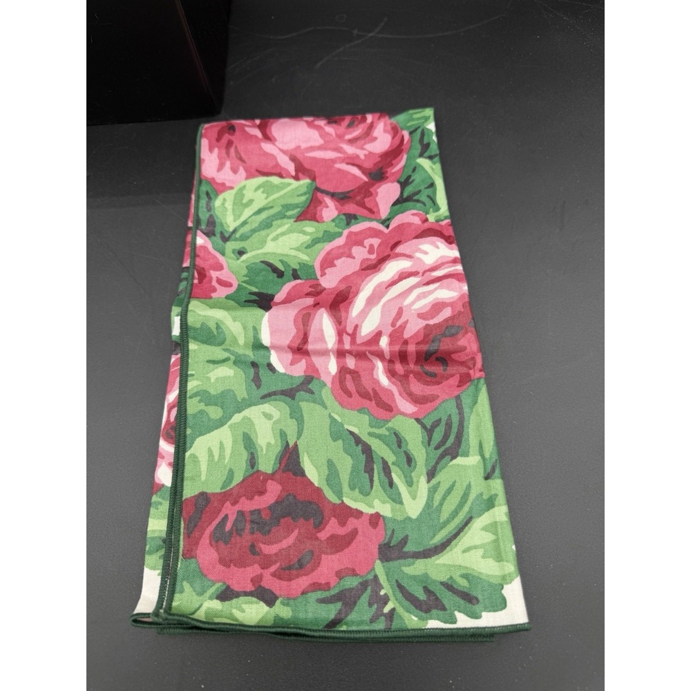 🌸 Longaberger Single Napkin – Heirloom Floral – EUC – Vintage Table Linen 🧺
